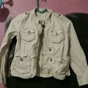 White jean jacket